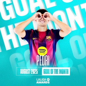 pg电子试玩版-佩德里惊天远射获评西甲八月最佳进球💥